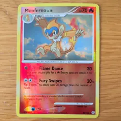 MONFERNO 56/130 POKEMON CARD (DIAMOND AND PEARL SET) REVERSE HOLO - Image 2
