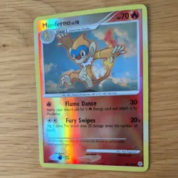MONFERNO 56/130 POKEMON CARD (DIAMOND AND PEARL SET) REVERSE HOLO - Image 4
