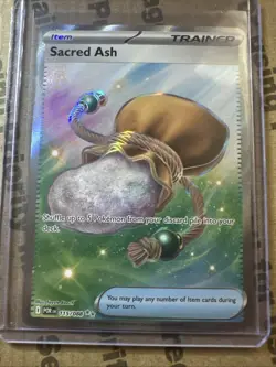 Sacred Ash 115/088 Ultra Rare, Perfect Order, Full Art Holo, Pokemon TCG, NM - Image 1