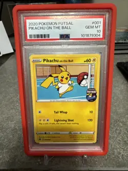 2020 Pokemon Futsal Pikachu on the Ball - 001/005 PSA 10 - Image 1