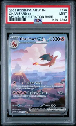 Pokemon Charizard ex 199/165 Scarlet & Violet 151 SIR Holo PSA 9 - Image 1