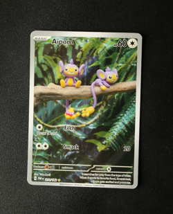 Pokemon Card TCG - Aipom 211/182 - Paradox Rift - Illustration Rare - LP ⭐ - Image 1