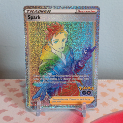 Pokemon TCG Pokemon GO Spark Secret Rare 085/078 Rainbow Full Art Holo Trainer - Image 1