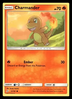 Charmander 12/181 Common Team Up Pokemon Near Mint - Image 2