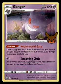 Gengar 066/196 Holo Trick or Trade BOOster 2023 Pokemon Holo NM - Image 2