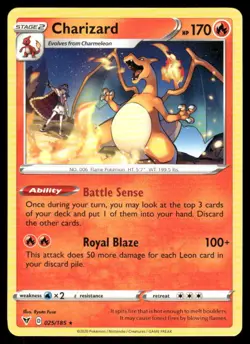 Charizard 025/185 Rare Vivid Voltage Pokemon Near Mint - Image 2