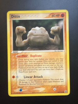 Pokemon Ditto (Geodude) 62/113 EX Delta Species 2005 Yuka Morii Pokemon Card - Image 1