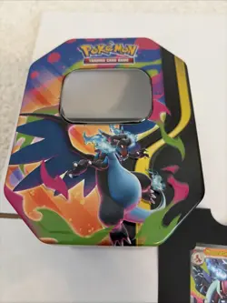 Pokemon TCG card - Mega Charizard X and Y ex PROMOS ONLY and 2 EMPTY Tins - Image 4
