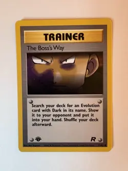 Pokemon The Boss's Way 73/82 Team Rocket 1st Edition- Uncommon-NM - Image 1