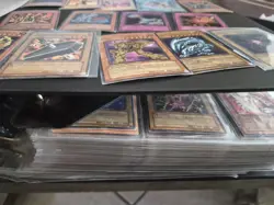 VINTAGE YUGIOH CARD BINDER COLLECTION! HP DMG AND LP CARDS! PLZ LOOK AND READ - Image 1