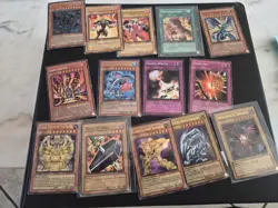 VINTAGE YUGIOH CARD BINDER COLLECTION! HP DMG AND LP CARDS! PLZ LOOK AND READ - Image 2