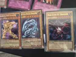 VINTAGE YUGIOH CARD BINDER COLLECTION! HP DMG AND LP CARDS! PLZ LOOK AND READ - Image 3