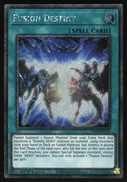 Fusion Destiny - RA03-EN270 - Platinum Secret Rare - Yugioh - Image 1