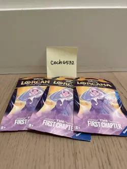 Disney Lorcana TCG: First Chapter Sleeved Blister Pack Lot Of 3 SEALED EN02 - Image 1