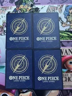 Bandai One Piece Card Game Ace & Sabo & Luffy OP13-007 Foil Alt Art x4 - Image 2