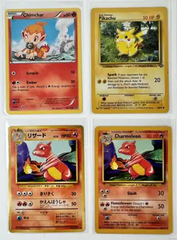 Assorted Lot of 11 Pokemon Cards Pikachu ~ Charmelon ~ Eevee ~ Chimchar - Image 2