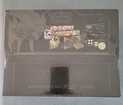 New Pokemon TCG Sword & Shield Zacian ETB Elite Trainer Box Plus Factory Sealed 820650807435 - Image 4