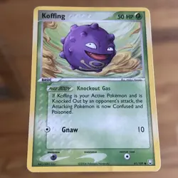 Koffing 61/109 Pokemon - Team Rocket Returns Vintage Pokemon Card - Image 1