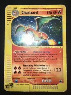 CARTA POKEMON CHARIZARD HOLO 6/165 EXPEDITION TCG CARD ENG - Image 2