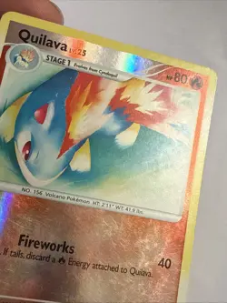 Pokemon Card - Quilava Mysterious Treasures 60/123 Uncommon Reverse Holo - Image 3