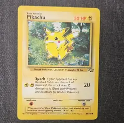 Pokemon TCG Pikachu 3-Card Lot Base Set 58/102 + Pikachu V SWSH061 Holo - Image 3
