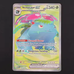 Pokemon TCG Card Venusaur ex 182/165 Scarlet & Violet 151 Full Art - NM - Image 1
