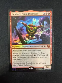 Raphael, Ninja Destroyer (FOIL) - TMNT (Magic) NM - Image 1