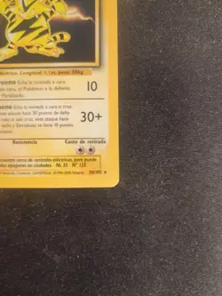 Pokemon TCG Electabuzz Base Set 020/102 1st Ed Spanish LP- - Image 4