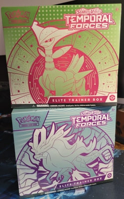 Pokemon Temporal Forces SEALED Elite Trainer Boxes (One of Each) TCG ETB - Image 1