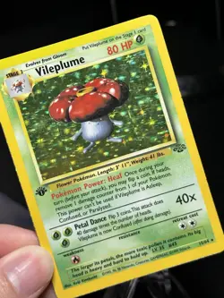 Pokemon TCG Vileplume Jungle Holo Card 15/64 1st Edition Rare Heavily PLayed - Image 4