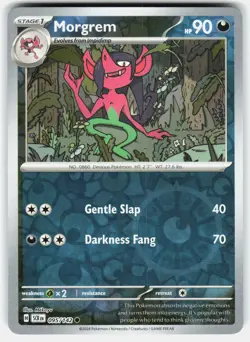 Morgrem 95/142 Common Stellar Crown Pokemon Reverse Holo Near Mint - Image 1