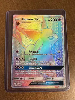 Espeon GX Sun & Moon Base Set 152/149 Pokemon Holo Secret Rare Rainbow - Image 1
