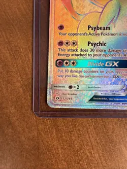 Espeon GX Sun & Moon Base Set 152/149 Pokemon Holo Secret Rare Rainbow - Image 2