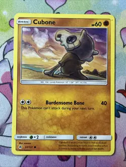 Cubone 57/131 S&M Forbidden Light Common Pokemon HP - Image 1