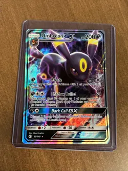 2017 Pokemon Sun & Moon Umbreon GX #80/149 Base Set Holo - Image 1