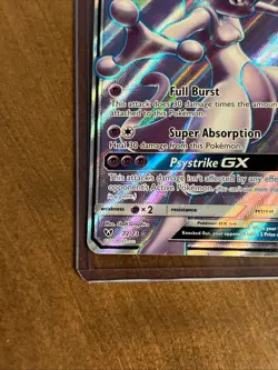 Pokemon Mewtwo GX 72/73 Full Art Holo Ultra Rare - Image 2