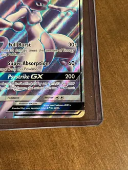 Pokemon Mewtwo GX 72/73 Full Art Holo Ultra Rare - Image 3