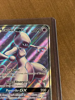 Pokemon Mewtwo GX 72/73 Full Art Holo Ultra Rare - Image 4