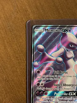 Pokemon Mewtwo GX 72/73 Full Art Holo Ultra Rare - Image 5