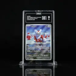 2025 POKEMON MEG EN-MEGA EVOLUTION ILLUSTRATION RARE #152 DELIBIRD TAG 9 - Image 1