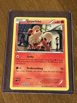 Pokemon TCG Growlithe Next Destinies 10/99 Regular Common - Image 1