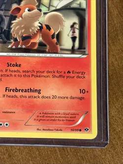 Pokemon TCG Growlithe Next Destinies 10/99 Regular Common - Image 2