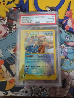 Pokemon TCG Azumarill Holo Rare E-Reader Vintage Aquapolis - Image 1