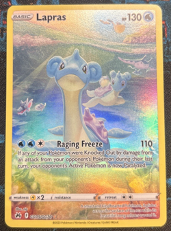 Pokemon TCG Lapras GG05/GG70 Crown Zenith GG Ultra Rare Full Art Holo EN NM - Image 1