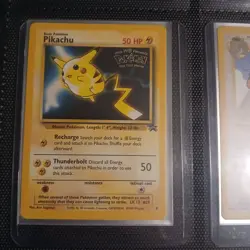 1999 Pokemon TCG Pikachu #4 Black Star Promo WB Kids Movie. - Image 1