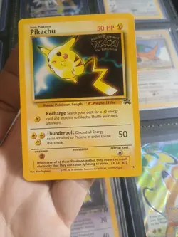 1999 Pokemon TCG Pikachu #4 Black Star Promo WB Kids Movie. - Image 2