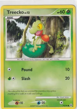 Pokemon Karte Platin Arceus Nr. 79/99 Treecko englisch - Image 1