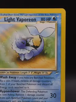 Wizards Light Vaporeon Neo Destiny 52/105 Regular Uncommon Stage 1 80 HP - Image 5