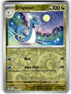 Dragonair 148/165 Uncommon 151 Pokemon Reverse Holo NM - Image 1
