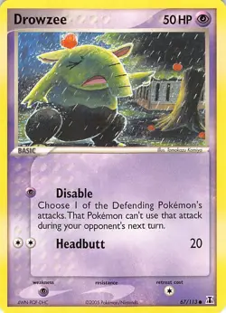 Drowzee 67/113 Common Delta Species Pokemon Lightly Played - Image 1